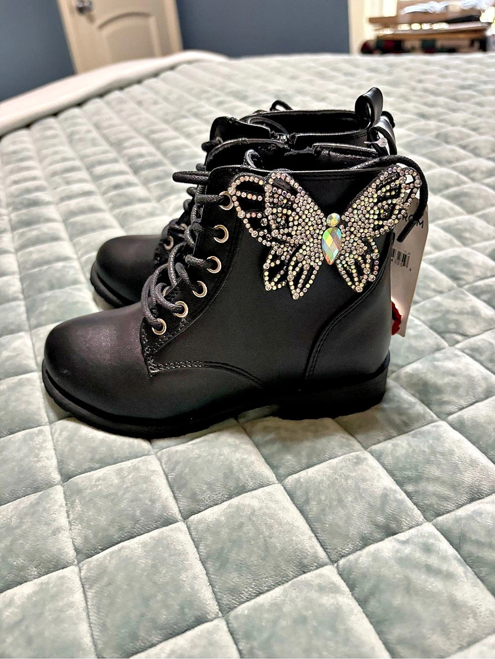 Nordstrom Embellished Black Boots US 11 NWT